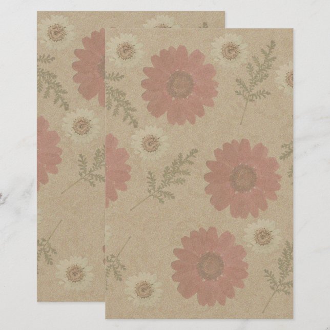 Papelaria Convite Floral Clássico (Frente/Verso)