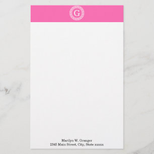 Papelaria Cor-de-rosa-quente 2 Whats - Quadro-chave grego -