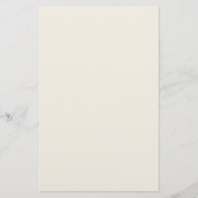 Papelaria Cor Sólida Branco Cremoso (Frente)