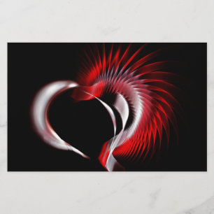 Papelaria Coração Metálico