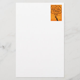 Papelaria "Coração Rosa nº 5" Papel de Carta