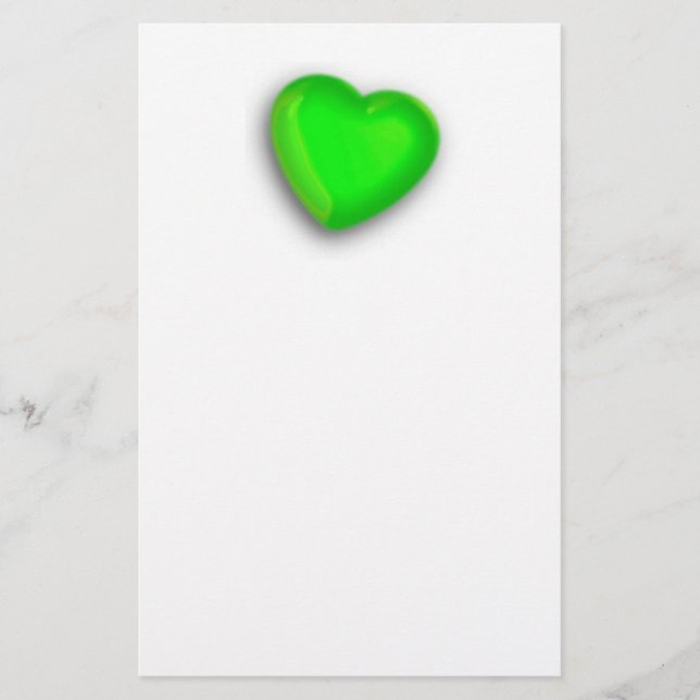 Papelaria Coração Verde (Frente)
