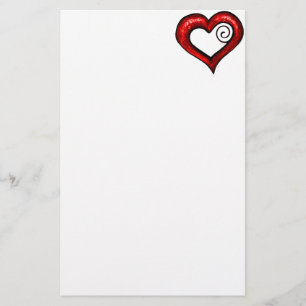 Papelaria Coração Vermelho