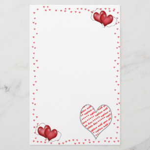 Papelaria Corações de Balões com Quadro de Fotografias