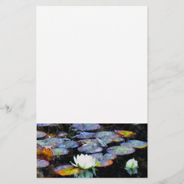 Papelaria Corações de Lotus (Frente)