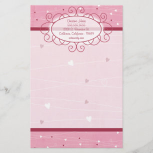 Papelaria Corações e Papel Letterhead