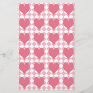 Papelaria Corações Rosa