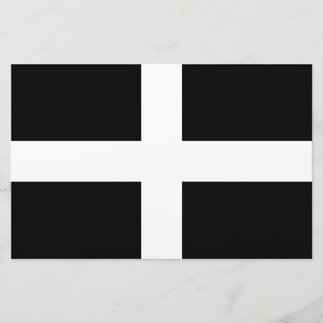 Papelaria Cornish Flag (Cornwall) (Condado de England, Reino (Frente)