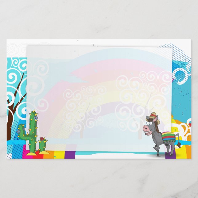 Papelaria Cowboy Rodeo Horse (Frente)