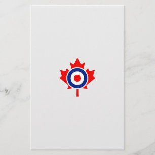 Papelaria Crachá Canadiano Maple Leaf Roundel Mod