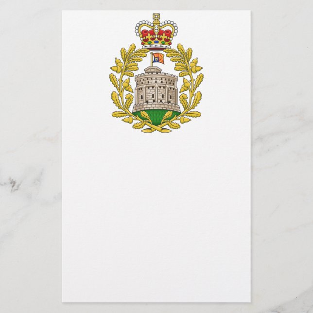 Papelaria Crachá da Casa de Windsor (Frente)