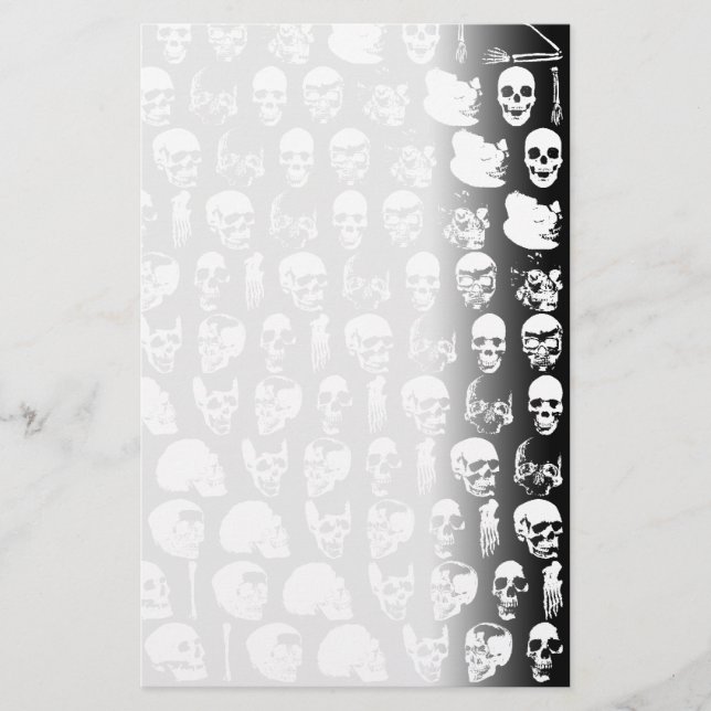 Papelaria Cránios Horror Gótico Rock Monstro da Morte (Frente)