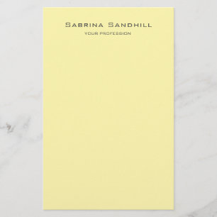 Papelaria Creme Elegante Simples Minimalista