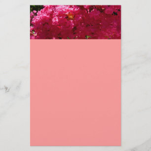 Papelaria Crepe Myrtle Magenta Floral