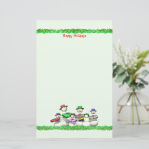 Papelaria Crianças Pessoas de neve Natal