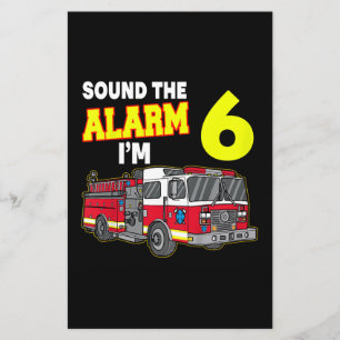 Papelaria Crianças Som Alarm Im 6 Crianças Bombeiros