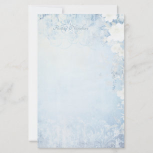 Papelaria Crie Seus Próprios Blossomos de Maçã Azul Shabby C