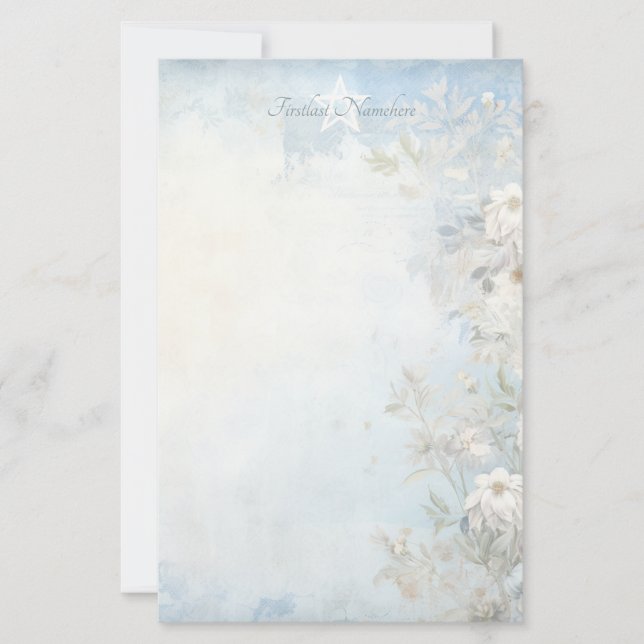 Papelaria Crie Suas Próprias Flores Selvagens Shabby Chic (Frente)