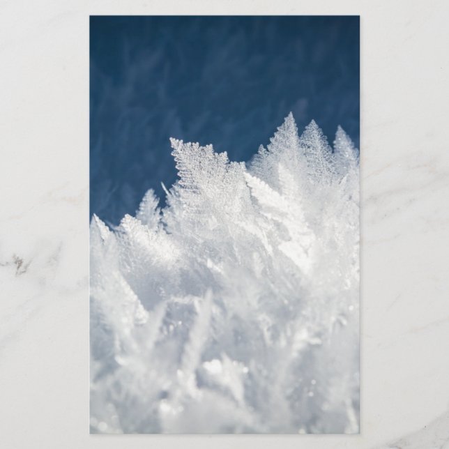 Papelaria Cristais de gelo de inverno (Frente)