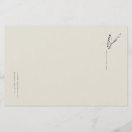 Papelaria Crow-quilled page- Regency Correspondence