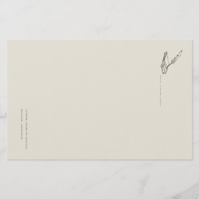 Papelaria Crow-quilled page- Regency Correspondence (Frente)