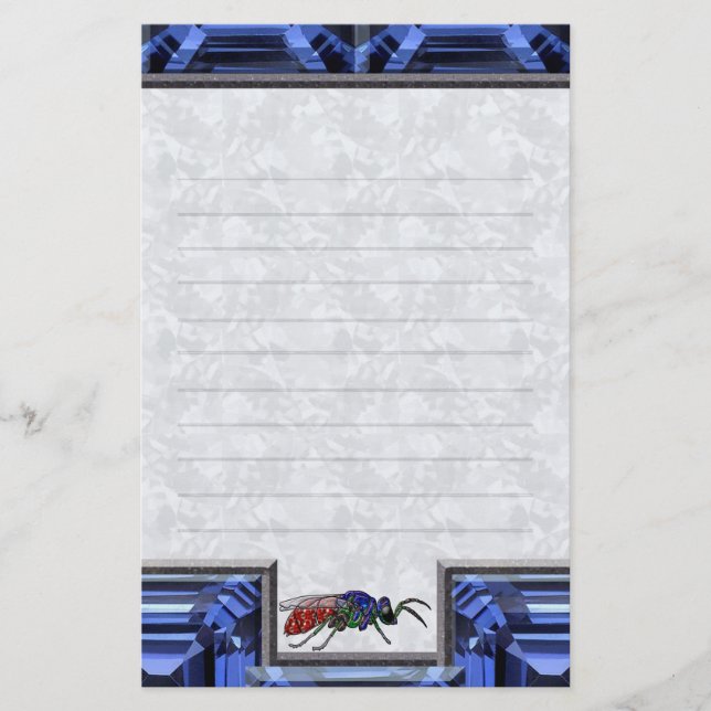 Papelaria Cuckoo Wasp Blue Lined (Frente)