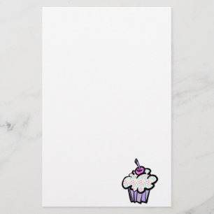 Papelaria cupcake de pontos pastel