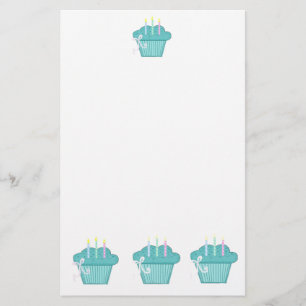 Papelaria Cupcakes Azuis