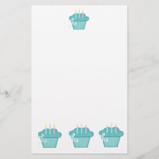 Papelaria Cupcakes Azuis