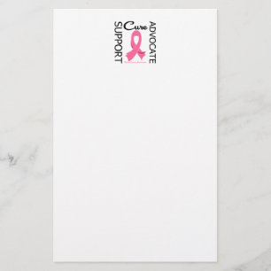 Papelaria Cura do advogado do apoio ao cancer de mama