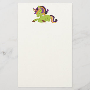 Papelaria Cute Frankenstein Unicorn Halloween