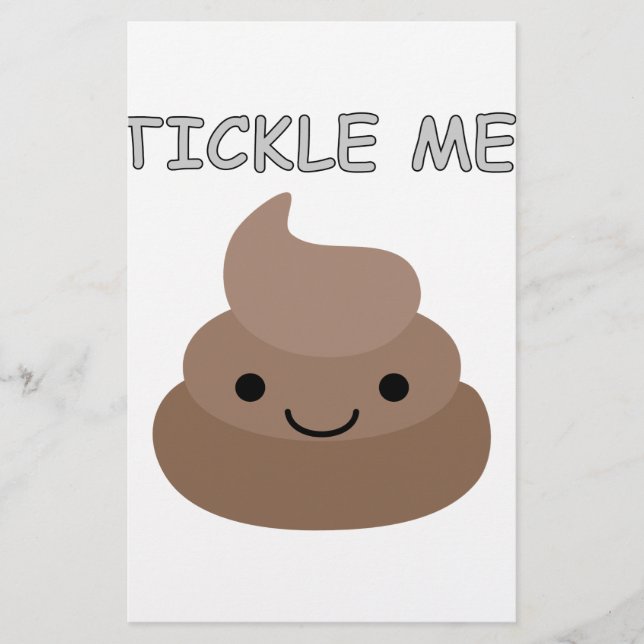 Papelaria Cute Tickle Me Poop Emoji (Frente)