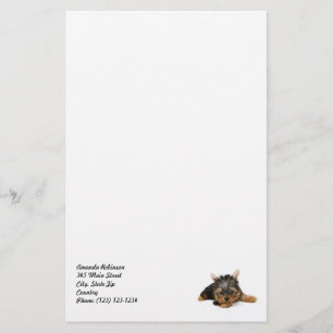 Papelaria Cute Yorkshire Terrier Puppy