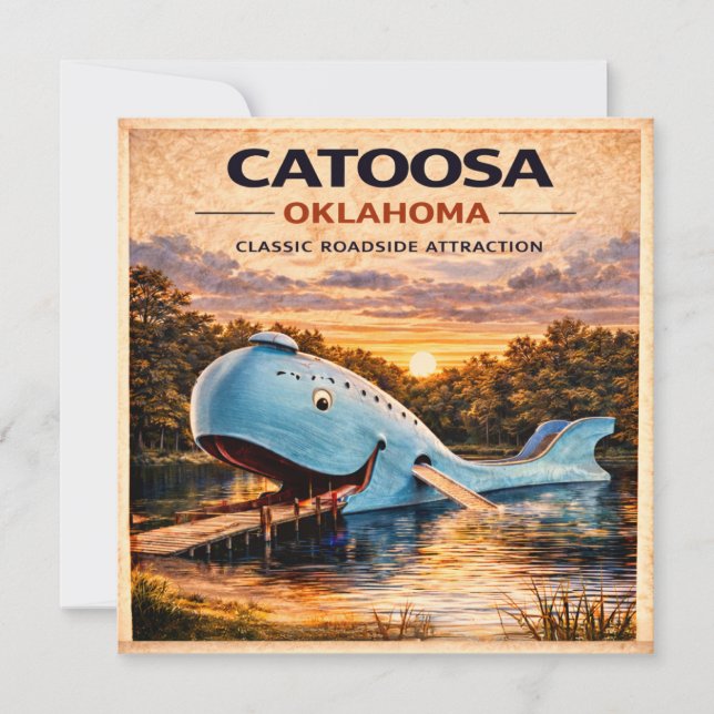Papelaria da Baleia Azul de Catoosa Route 66 (Frente)