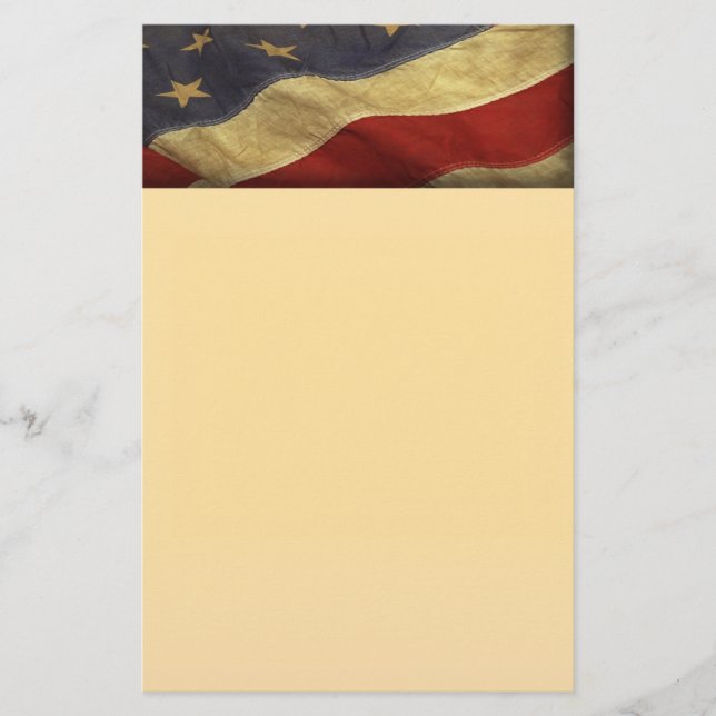 Papelaria da Bandeira Americana Angustiada (Frente)