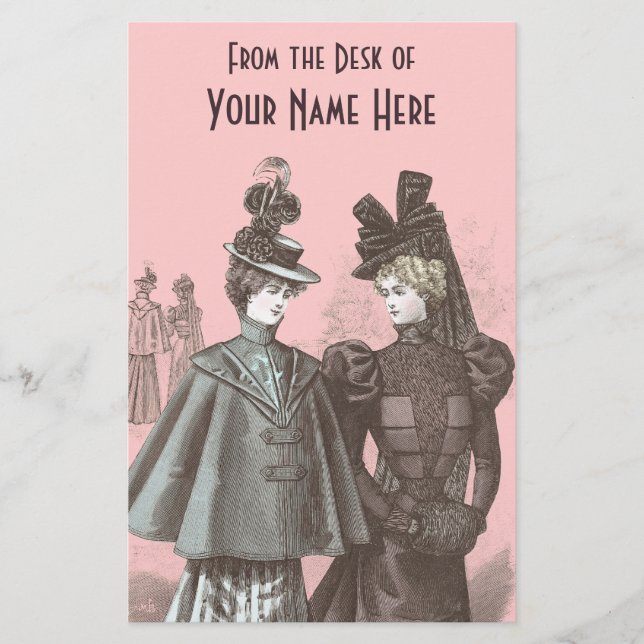 Papelaria Da mesa do papel de carta - Victorians elegantes (Frente)