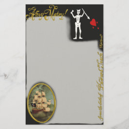 Papelaria Da Mesa do Stationery Edward Pirate