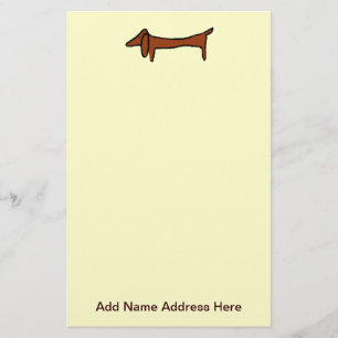 Papelaria Dachshund Weiner Dog