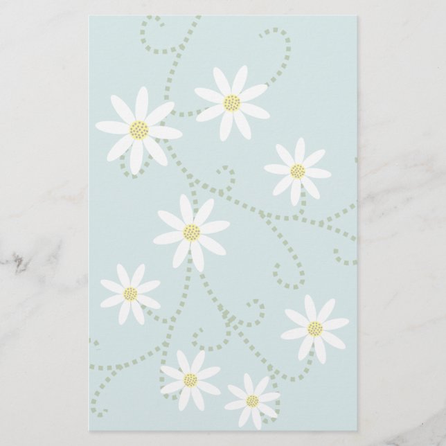 Papelaria Daisies Stationery-Floral (Frente)