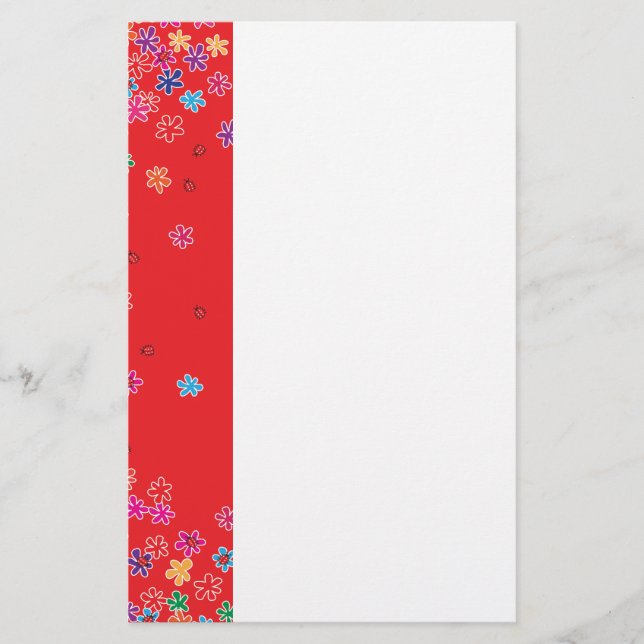 Papelaria Damascos e Flores Retro (Frente)