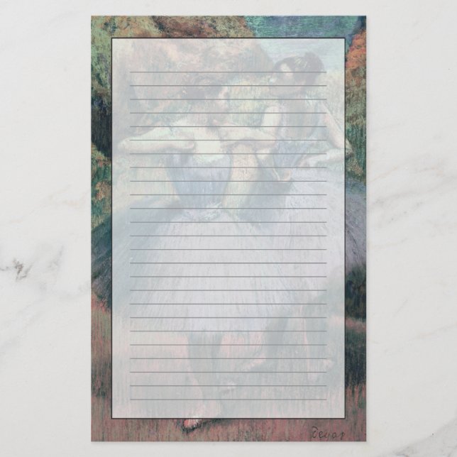 Papelaria Dançarinos de Edgar Degas | na violeta (Frente)