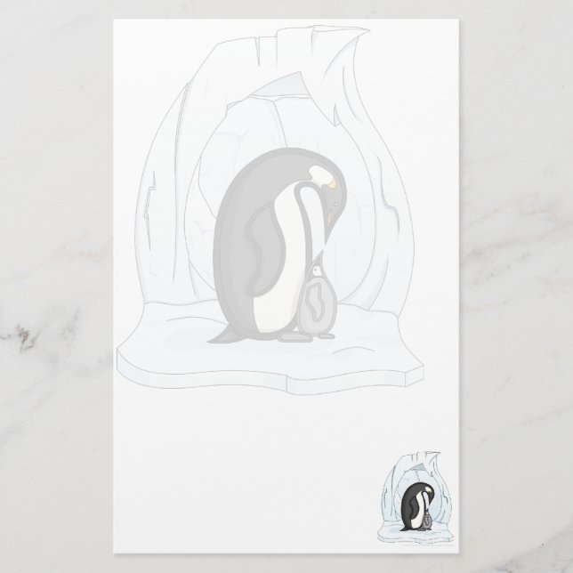 Papelaria Davin e Annie, a Carta dos Pinguins (Frente)