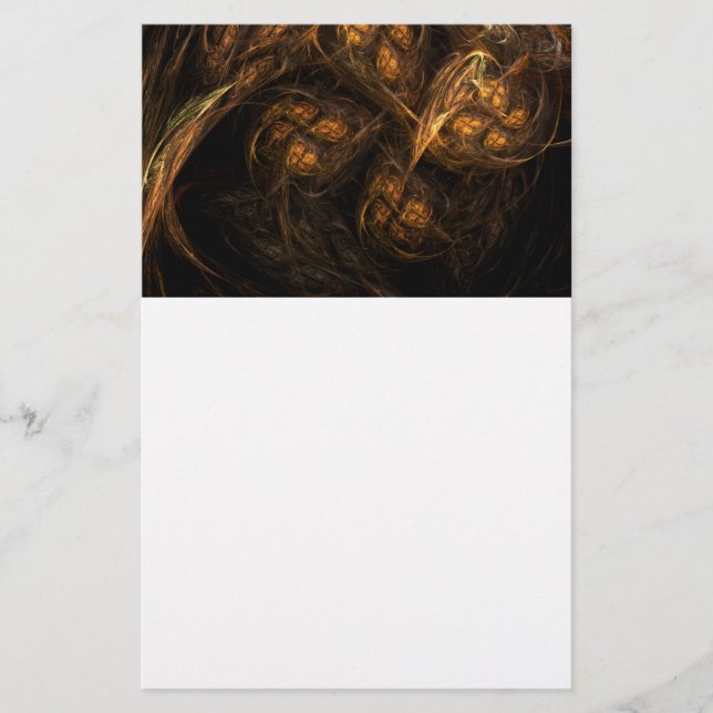 Papelaria de Abstrato de Arte Mãe Terra (Frente)