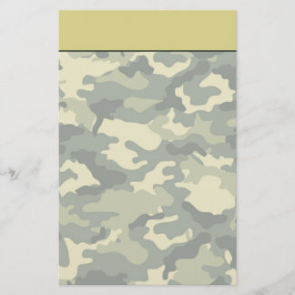 Papelaria de Camuflagem Militar