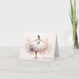 Papelaria de Cartão de Agradecimento de Ballet Per