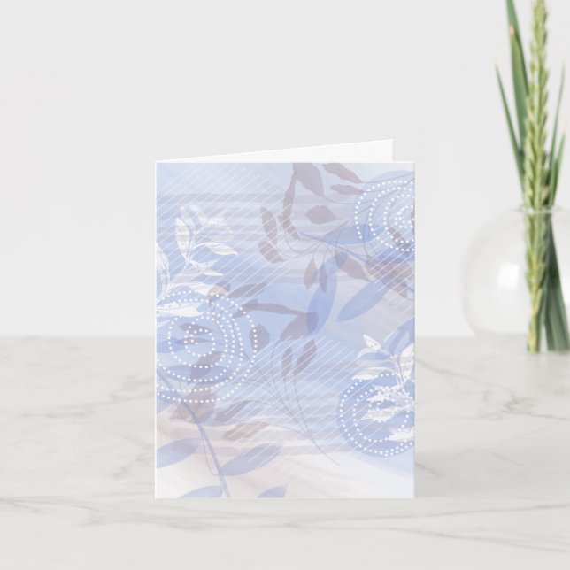 Papelaria de Cartão de Notas Floral em Branco Mode (Frente)