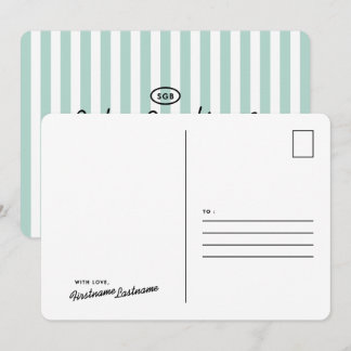Papelaria de Cartão Postal de Listras Luxuosas Ins
