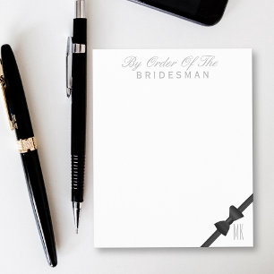 Papelaria de Casamento Por Ordem do Bridesman Folh