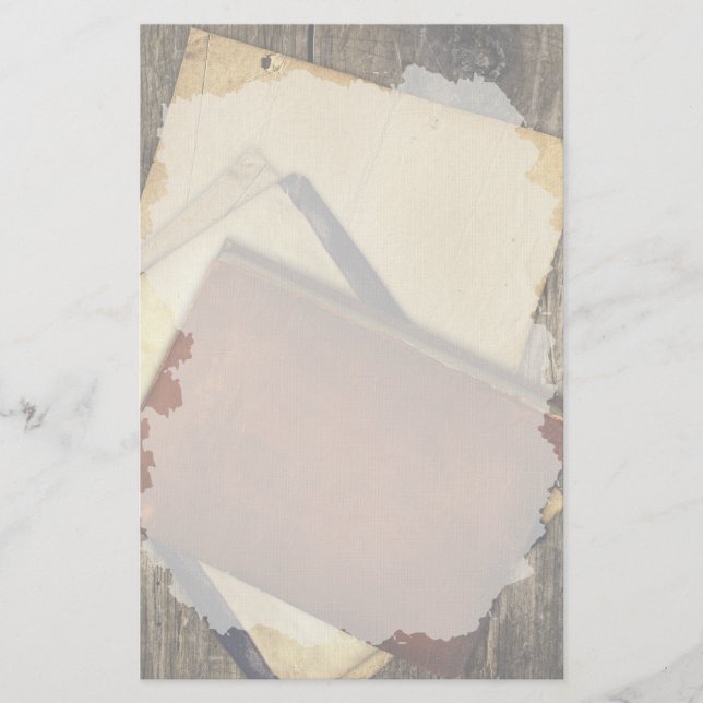 Papelaria de Cobrir do Livro Antigo (Frente)