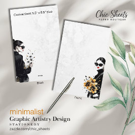 Papelaria de Design de Arte Gráfica Minimalista